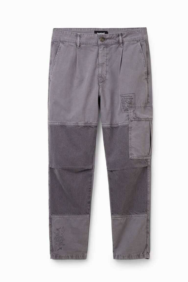 Desigual Patchwork cargo trousers Pantolon Erkek | 498702-ZNU