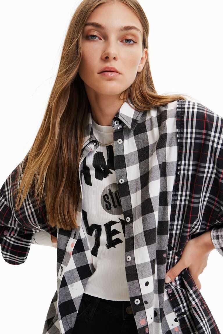 Desigual Patchwork plaid Üstler Kadın | 571409-VLC