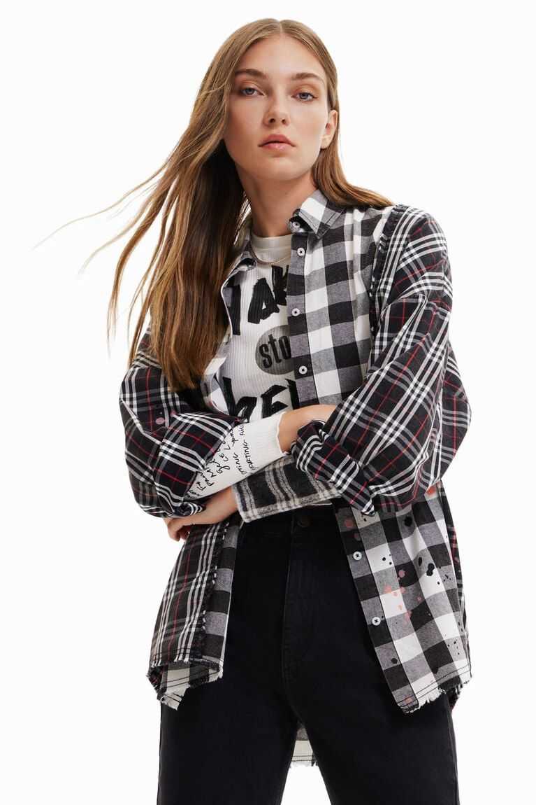 Desigual Patchwork plaid Üstler Kadın | 571409-VLC