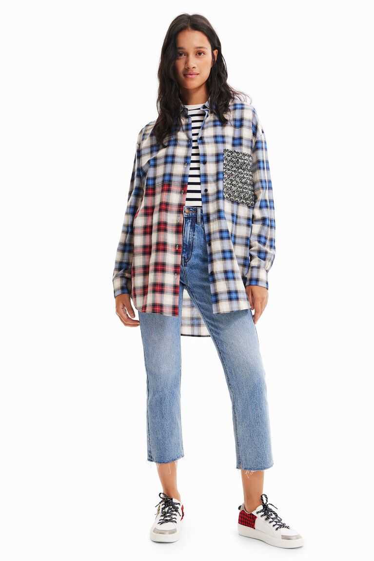 Desigual Patchwork plaid Üstler Kadın | 692478-TIK