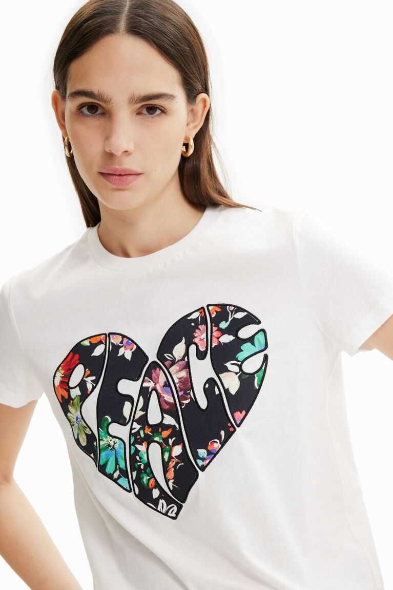 Desigual Peace heart Tişört Kadın | 690178-MHP