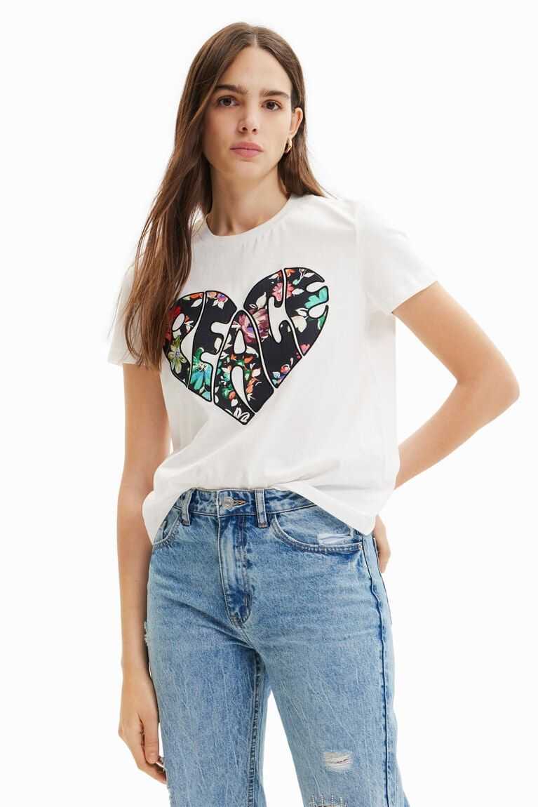 Desigual Peace heart Tişört Kadın | 690178-MHP