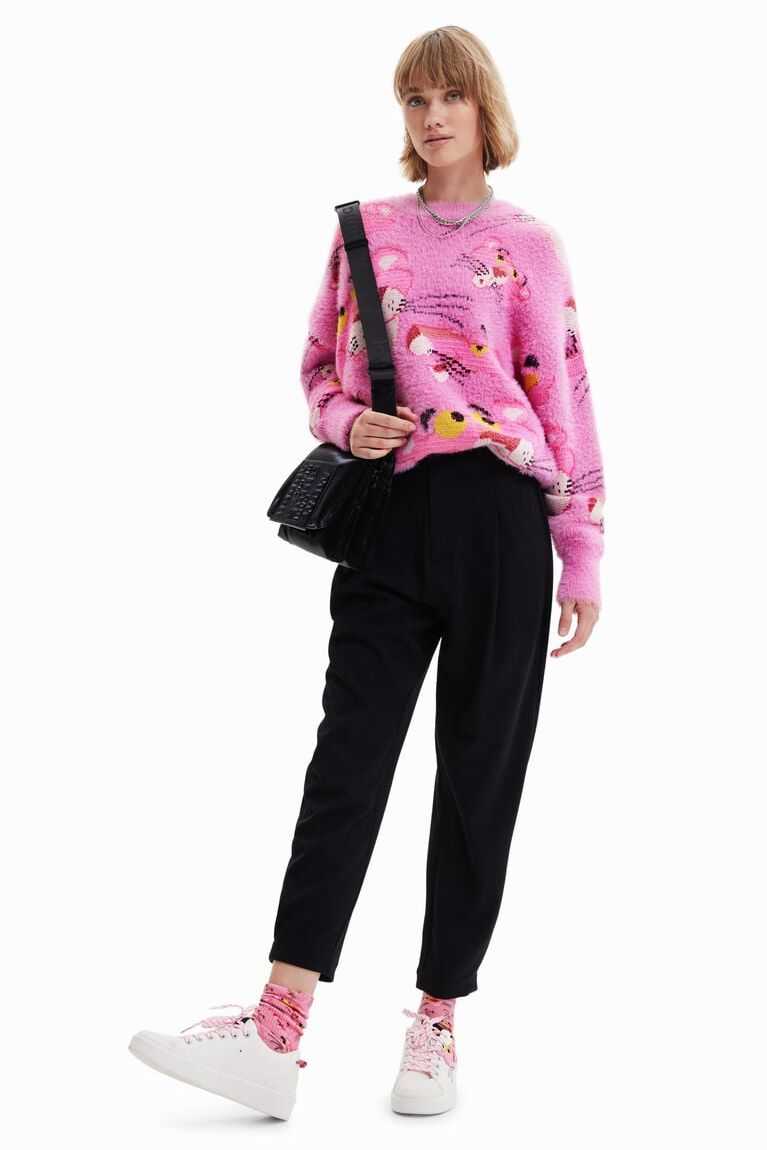 Desigual Pink Panther jumper Kazak Kadın | 795413-QAD