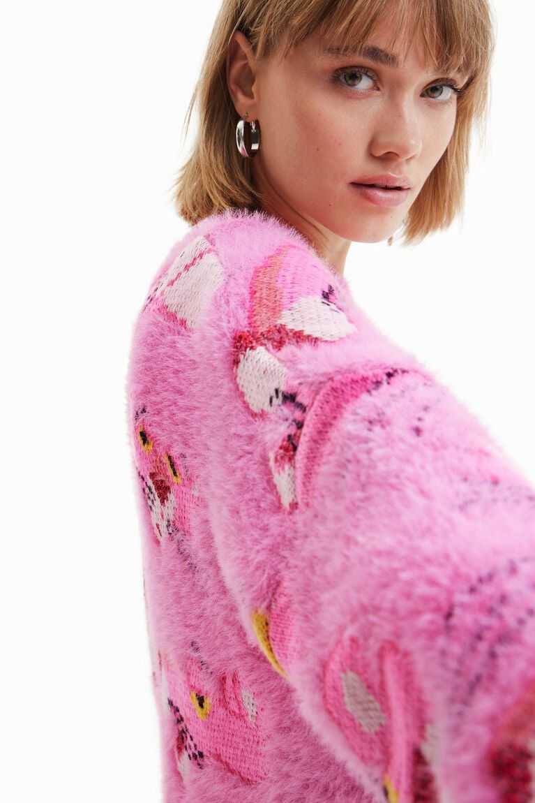 Desigual Pink Panther jumper Kazak Kadın | 795413-QAD