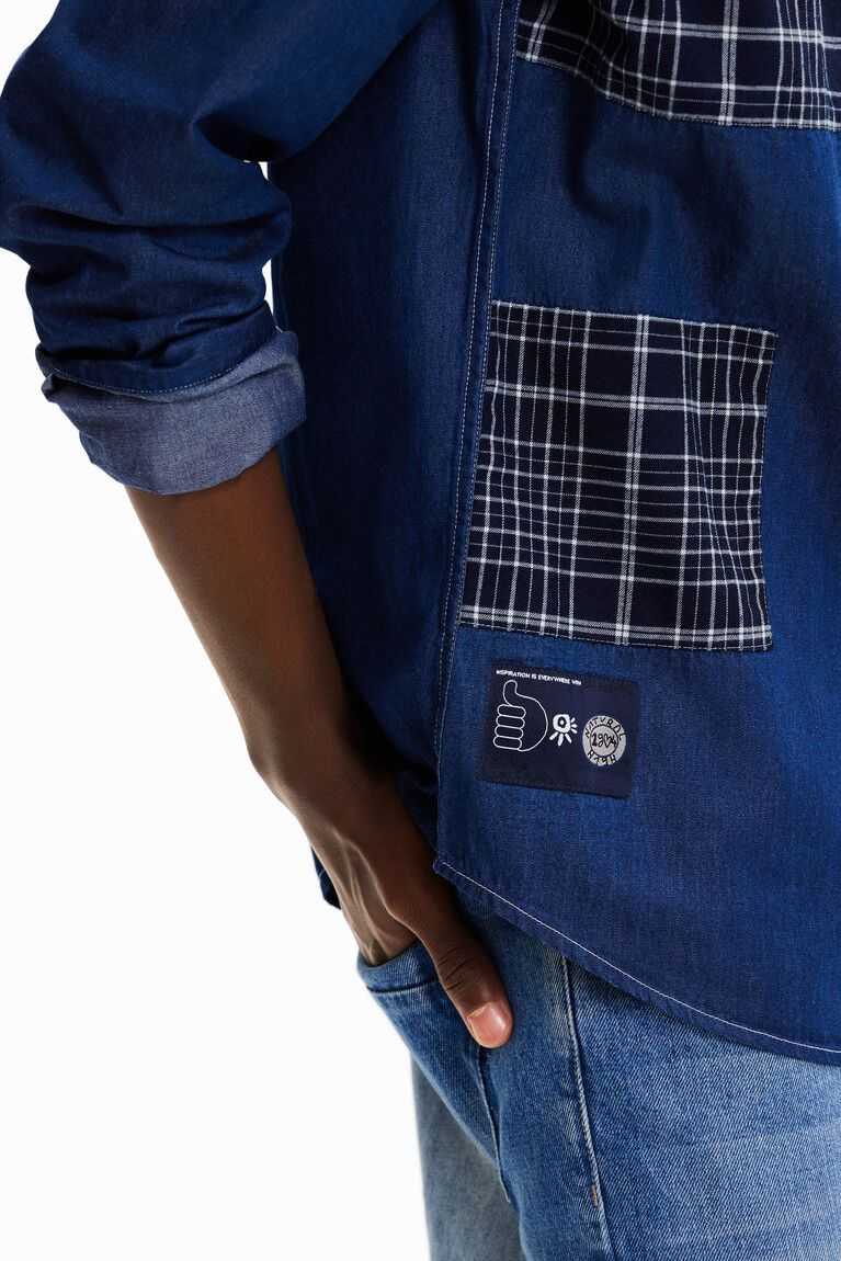 Desigual Plaid and denim Gömlek Erkek | 075389-GVK