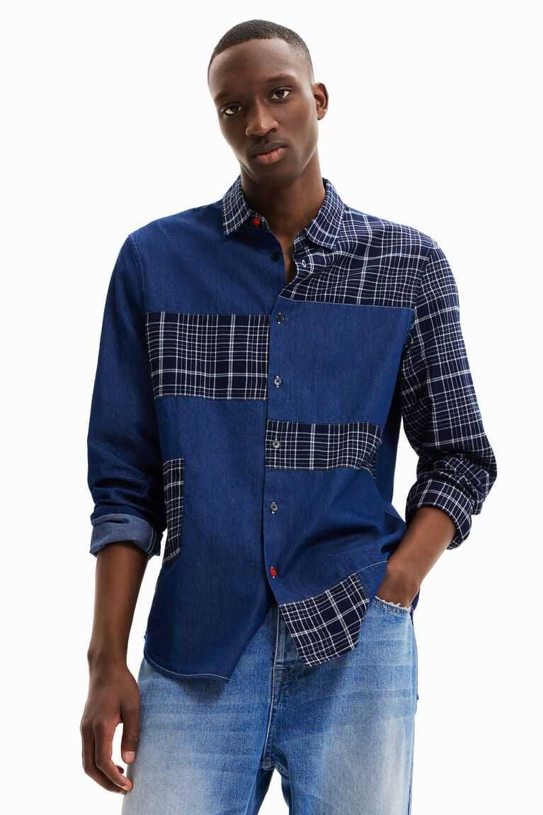 Desigual Plaid and denim Gömlek Erkek | 075389-GVK