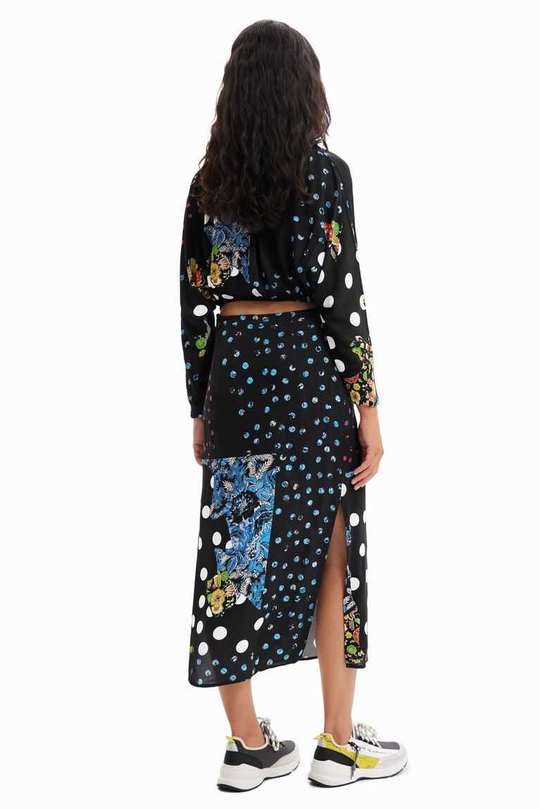 Desigual Polka dot midi Tulum Kadın | 086345-COV