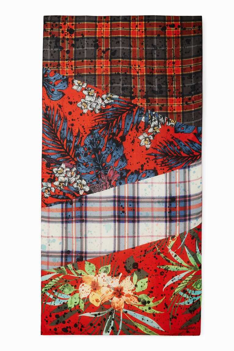 Desigual Rectangular patchwork foulard Fular Kadın | 079354-ATY