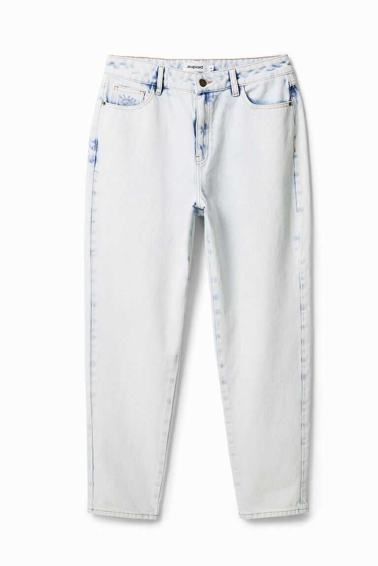 Desigual Relaxed jeans with print Pantolon Erkek | 532846-WFU