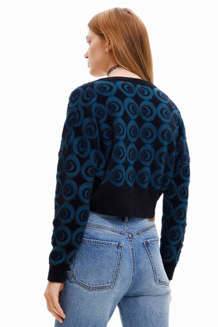 Desigual Retro geometric buttons cardigan Kazak Kadın | 493158-SDR