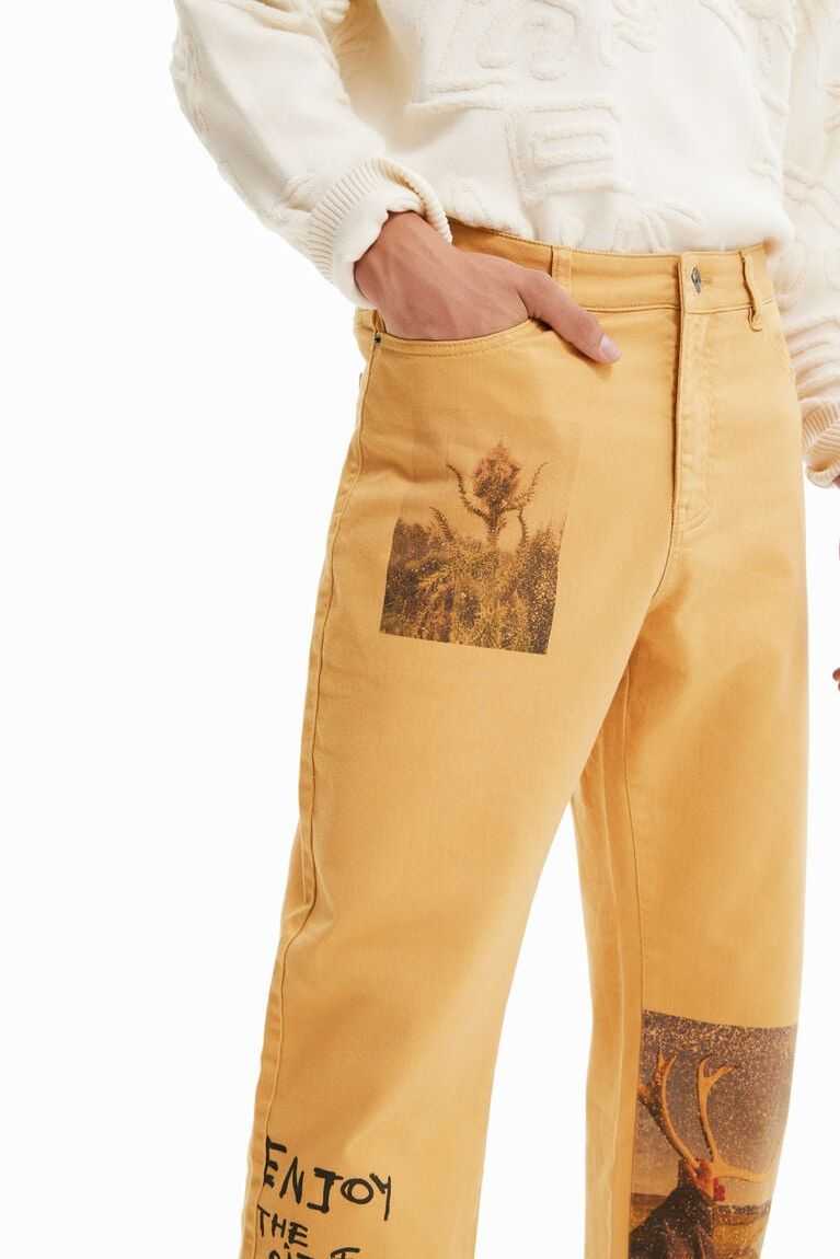 Desigual Retro postcard comfort jeans Pantolon Erkek | 972841-KVT