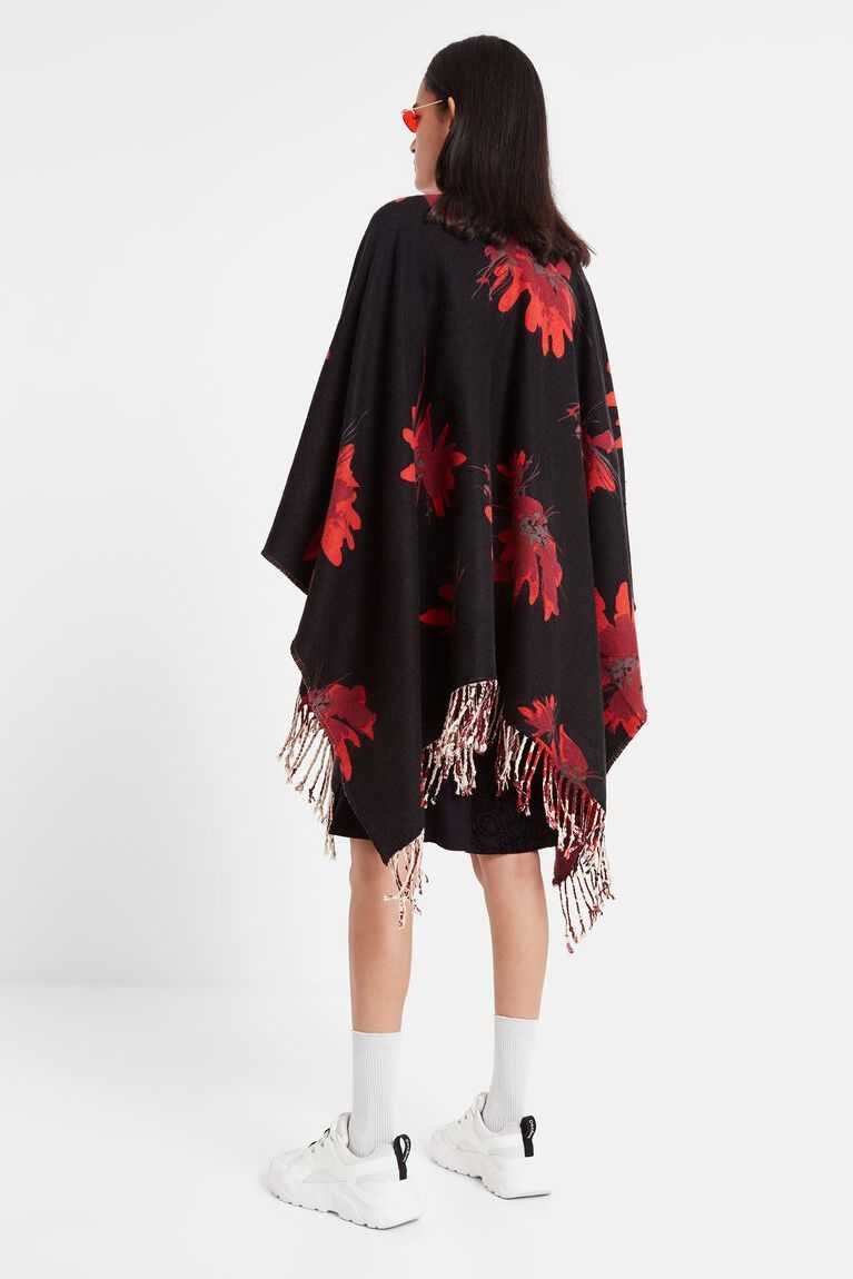 Desigual Reversible floral poncho Fular Kadın | 538421-XVO