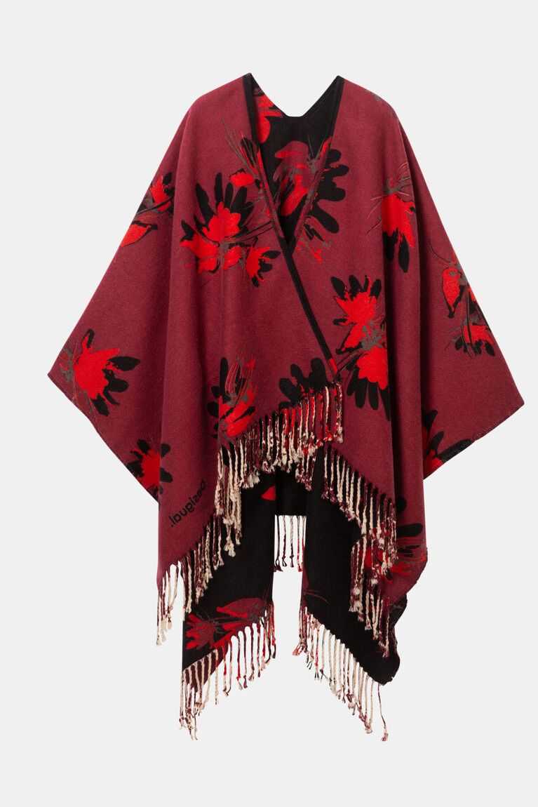 Desigual Reversible floral poncho Fular Kadın | 538421-XVO