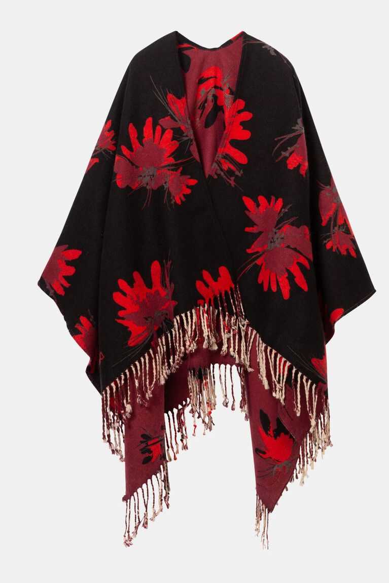 Desigual Reversible floral poncho Fular Kadın | 538421-XVO