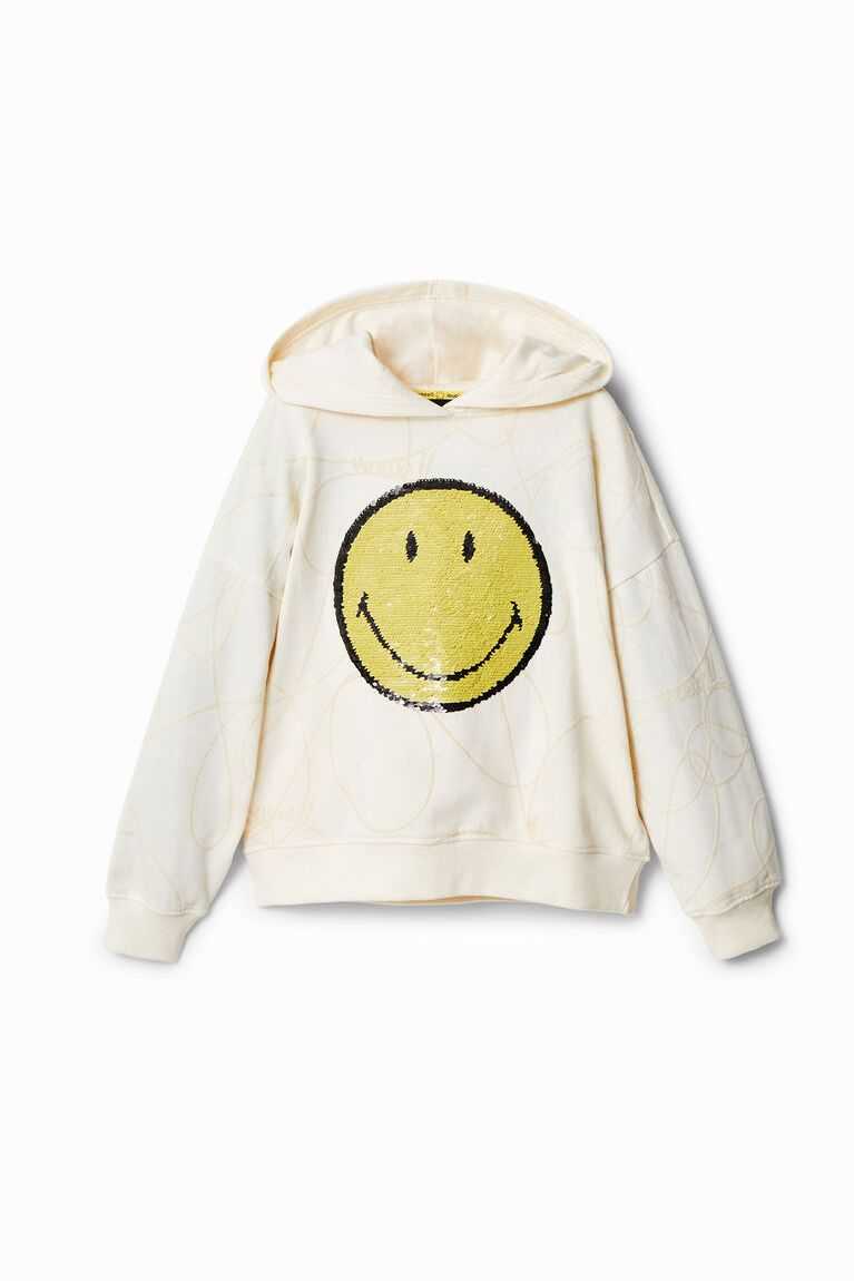 Desigual Reversible sequin Smiley hoodie Tişörtü Kiz Çocuk | 465923-BEL