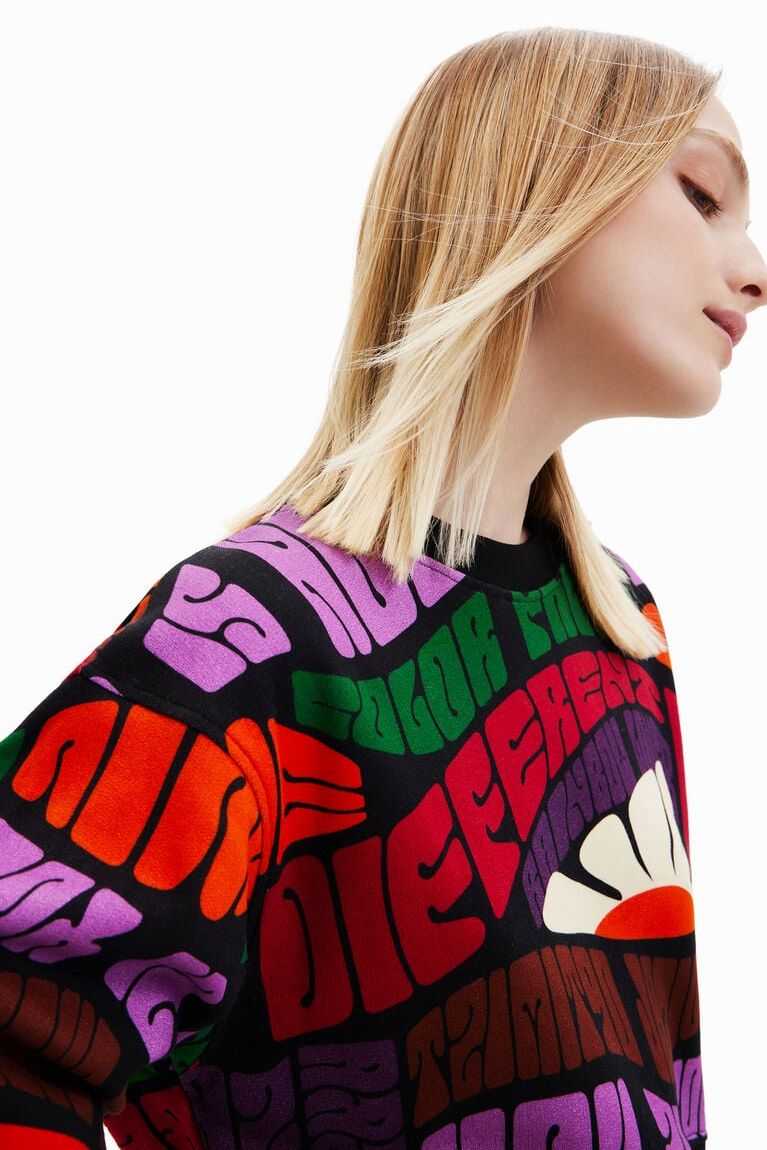 Desigual Save Nature sweatshirt Kazak Kadın | 176382-DFL