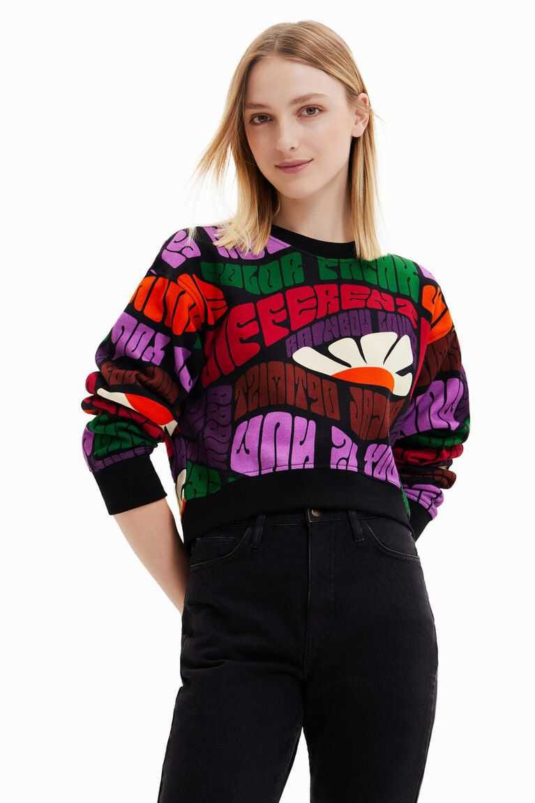 Desigual Save Nature sweatshirt Kazak Kadın | 176382-DFL