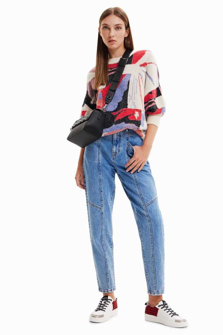 Desigual Seamed mom Kot Pantolon Kadın | 506147-KSA