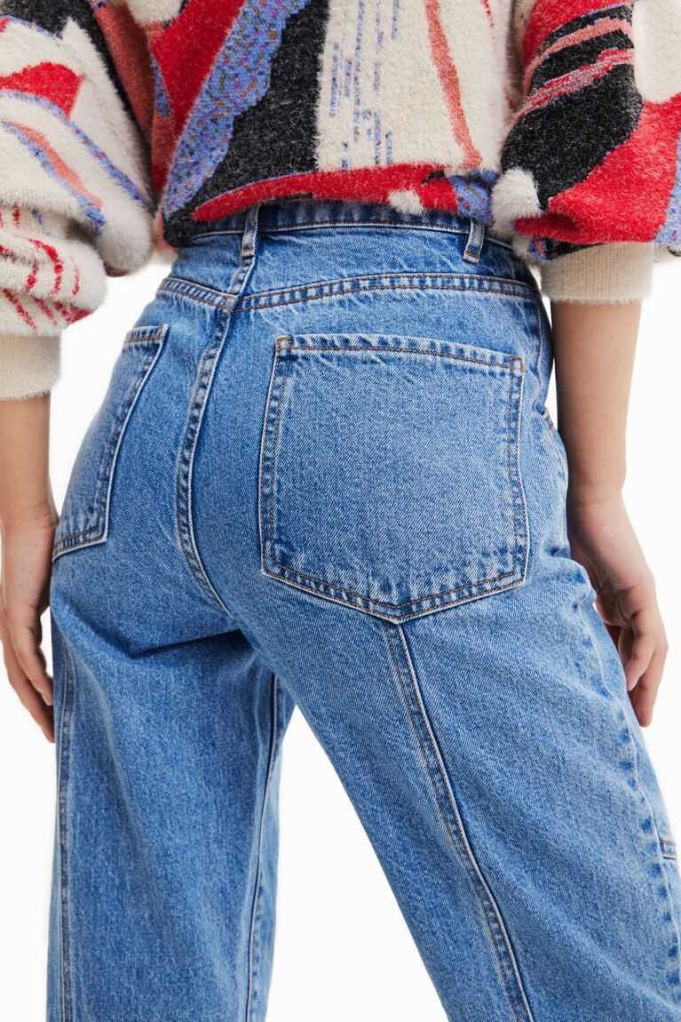 Desigual Seamed mom Kot Pantolon Kadın | 506147-KSA