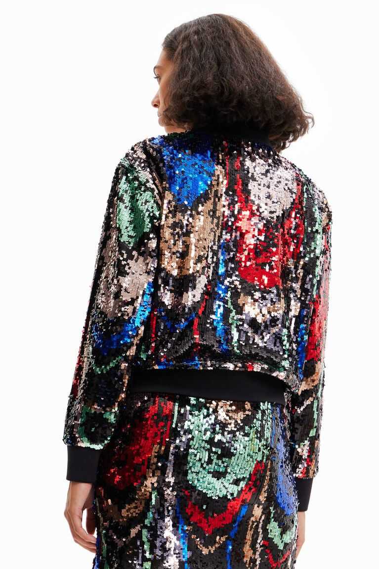 Desigual Sequin bomber Ceket Kadın | 296183-CHK