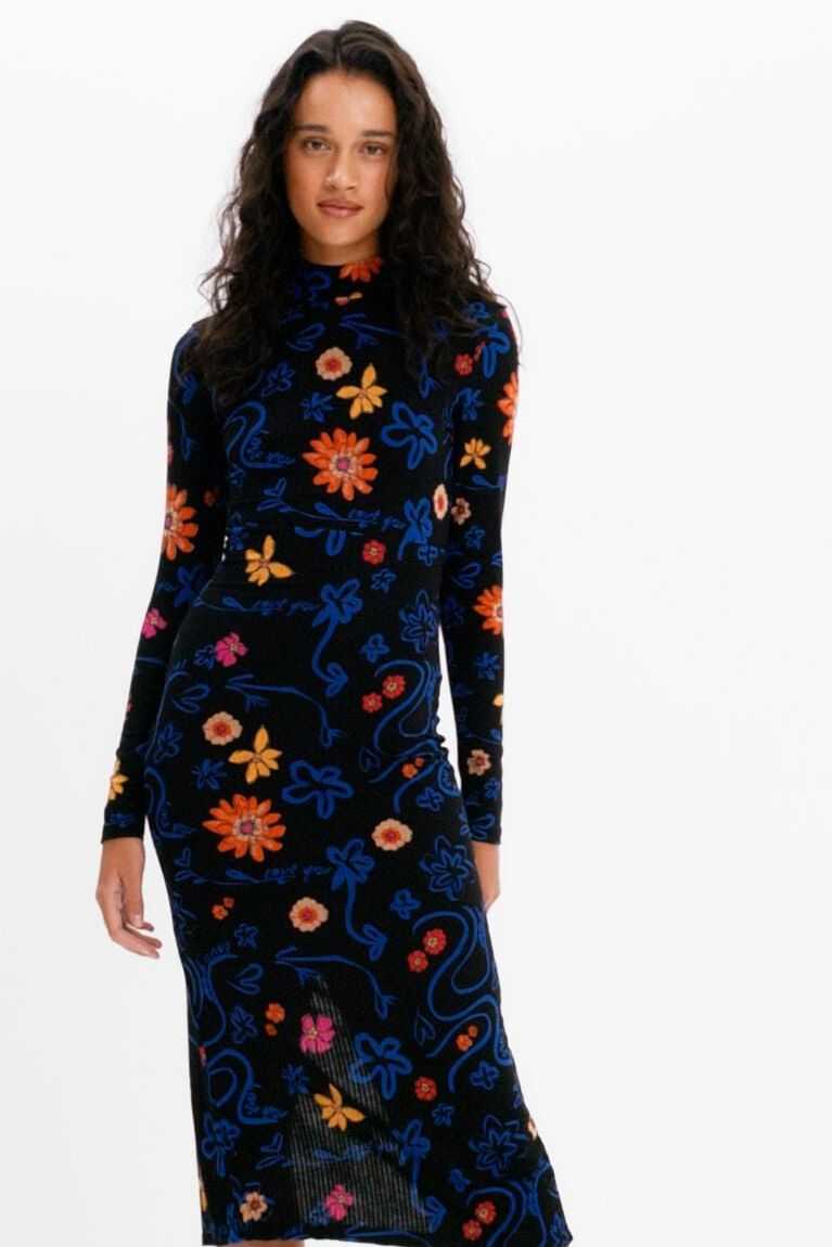 Desigual Slim floral midi Tulum Kadın | 462301-CFK