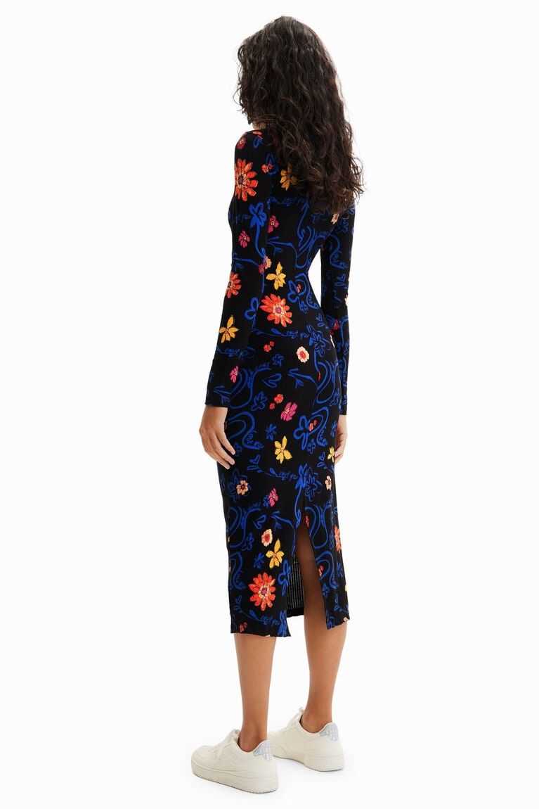 Desigual Slim floral midi Tulum Kadın | 462301-CFK