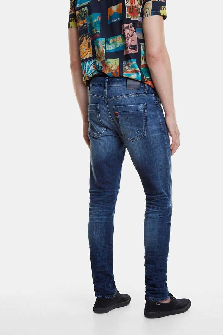 Desigual Slim jeans with message Pantolon Erkek | 547190-ORU