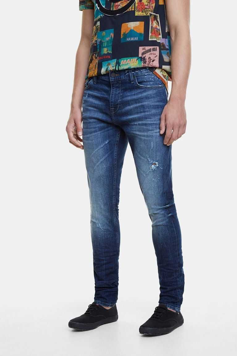 Desigual Slim jeans with message Pantolon Erkek | 547190-ORU