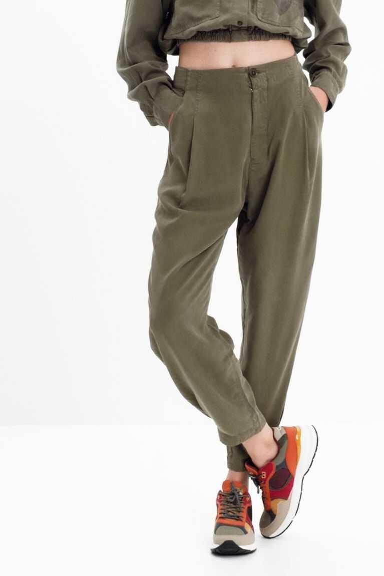 Desigual Slouchy trousers with pleats Tayt Kadın | 540231-CAI