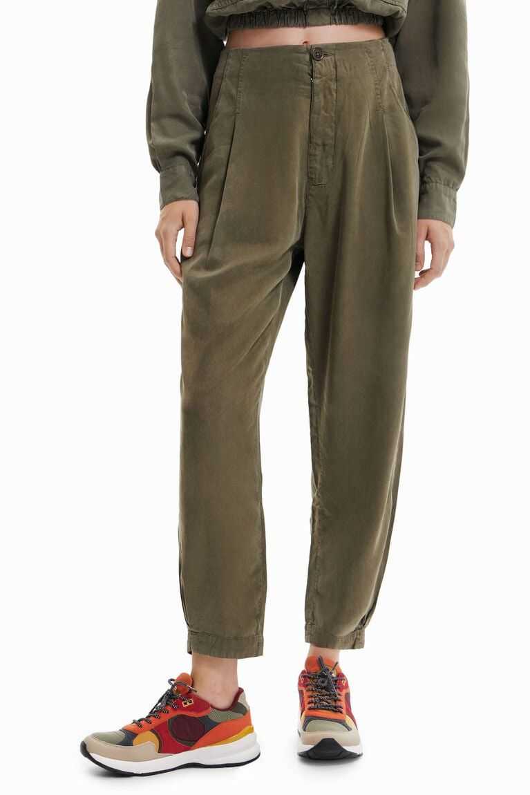 Desigual Slouchy trousers with pleats Tayt Kadın | 540231-CAI