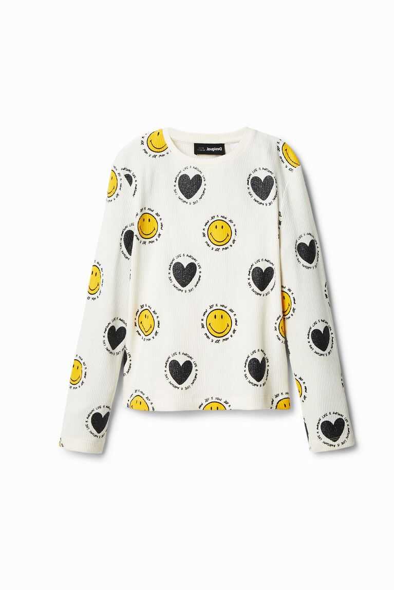 Desigual Smiley and hearts Tişört Kiz Çocuk | 567309-TFC