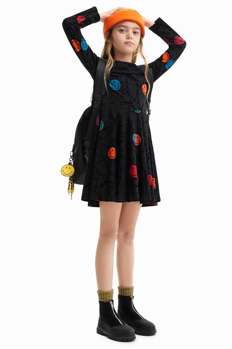 Desigual Smiley skater Elbise Kiz Çocuk | 325168-PML