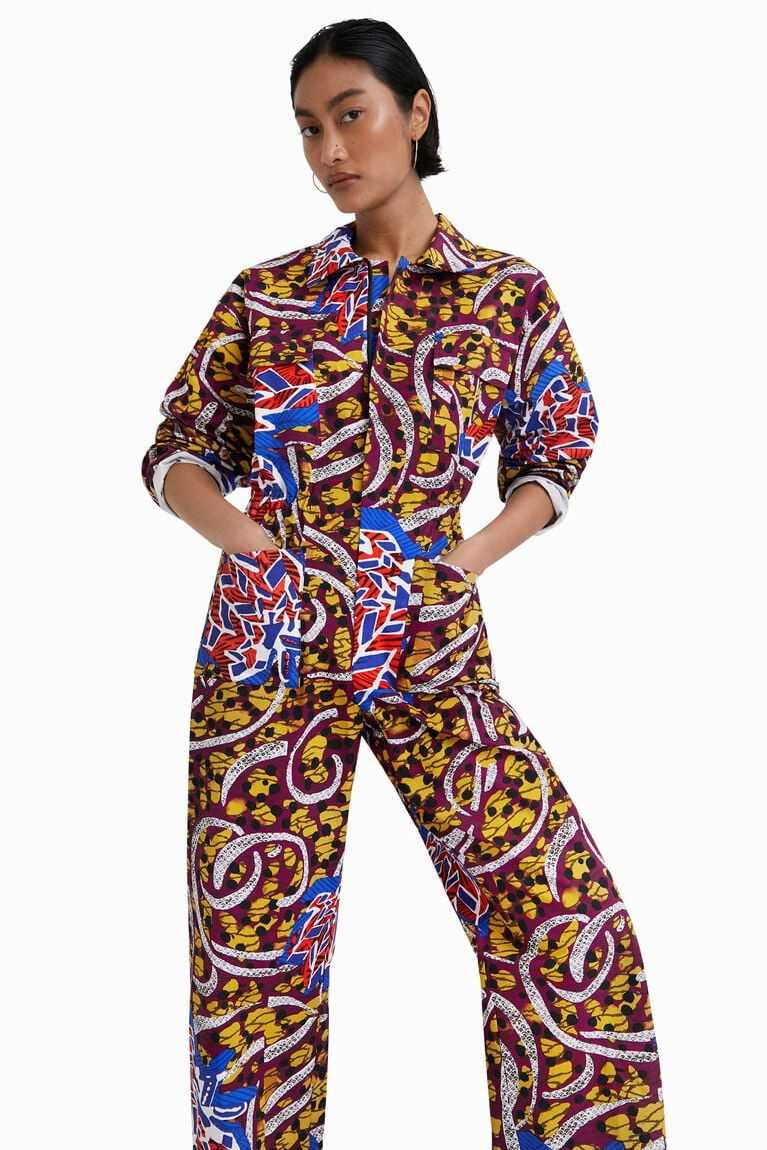 Desigual Stella Jean long jumpsuit Tayt Kadın | 413895-PDX