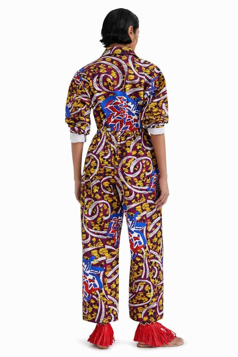 Desigual Stella Jean long jumpsuit Tayt Kadın | 413895-PDX