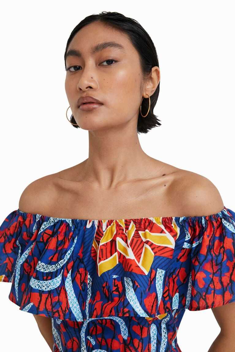 Desigual Stella Jean ruffled midi Tulum Kadın | 956742-FML