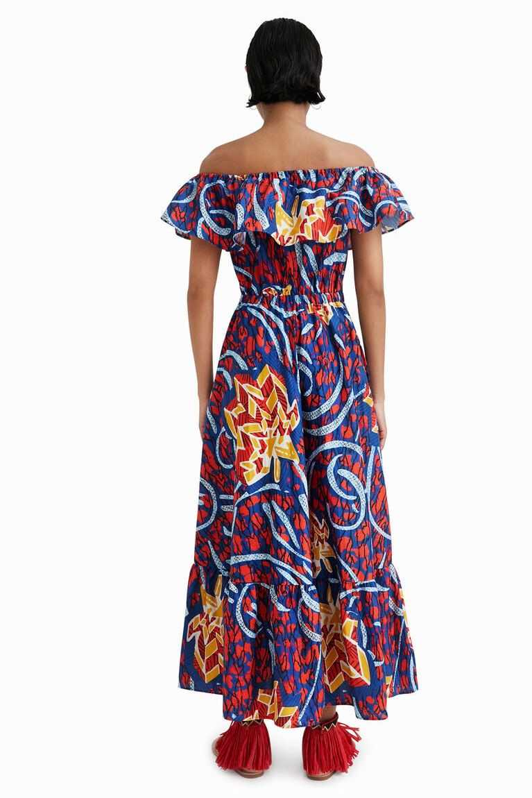 Desigual Stella Jean ruffled midi Tulum Kadın | 956742-FML