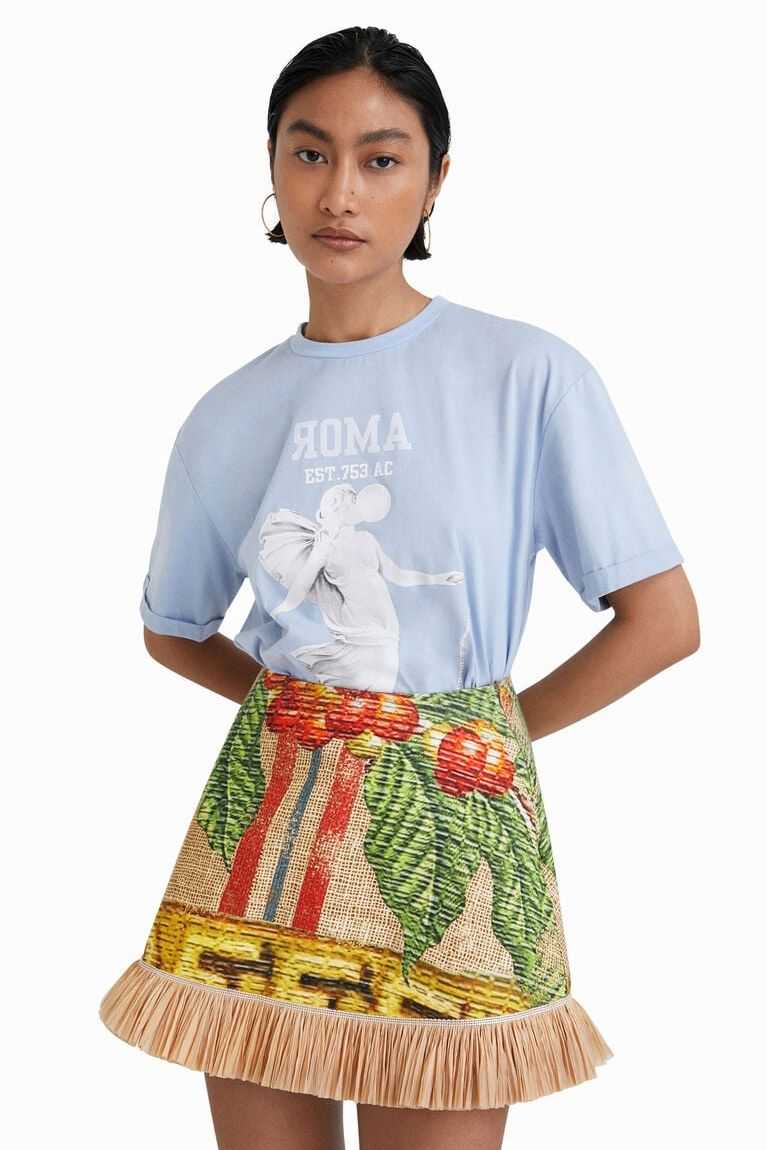 Desigual Stella Jean statue Tişört Kadın | 852973-YMN