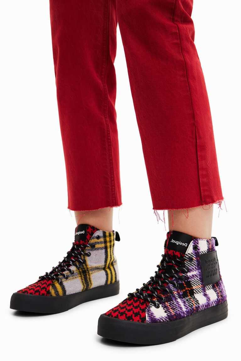 Desigual Tartan high-top Spor Ayakkabı Kadın | 089462-MVU