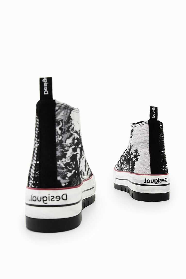 Desigual Tartan platform high-top Spor Ayakkabı Kadın | 827453-XFD