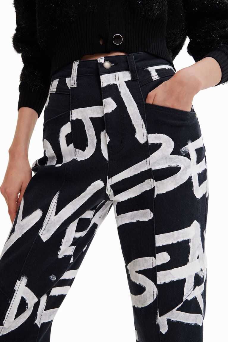 Desigual Text mom Kot Pantolon Kadın | 875649-UYX