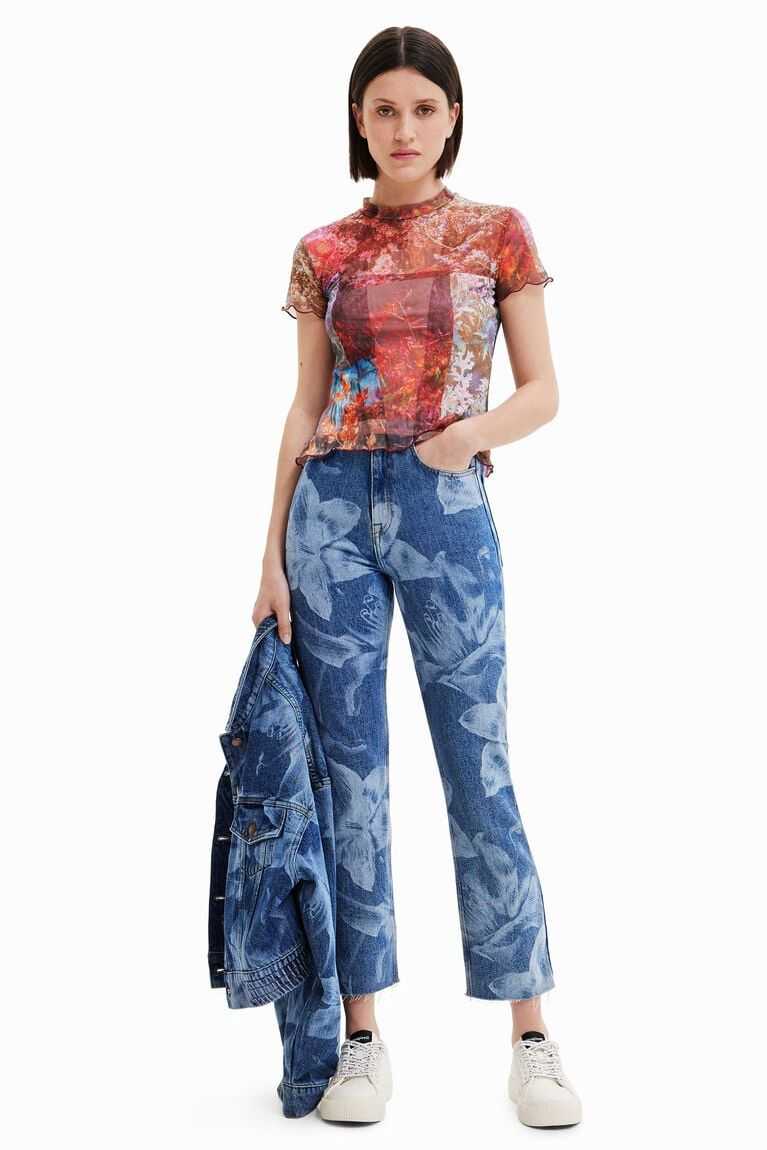 Desigual Tulle print Tişört Kadın | 276041-QZC