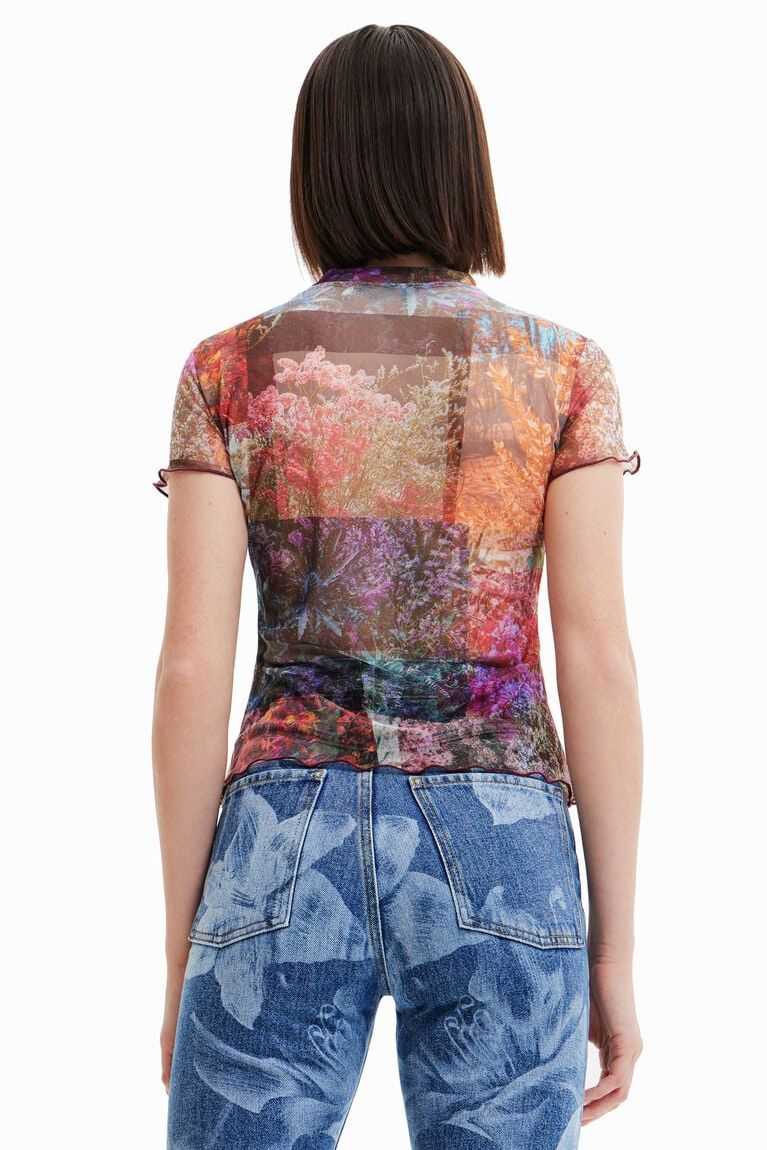 Desigual Tulle print Tişört Kadın | 276041-QZC