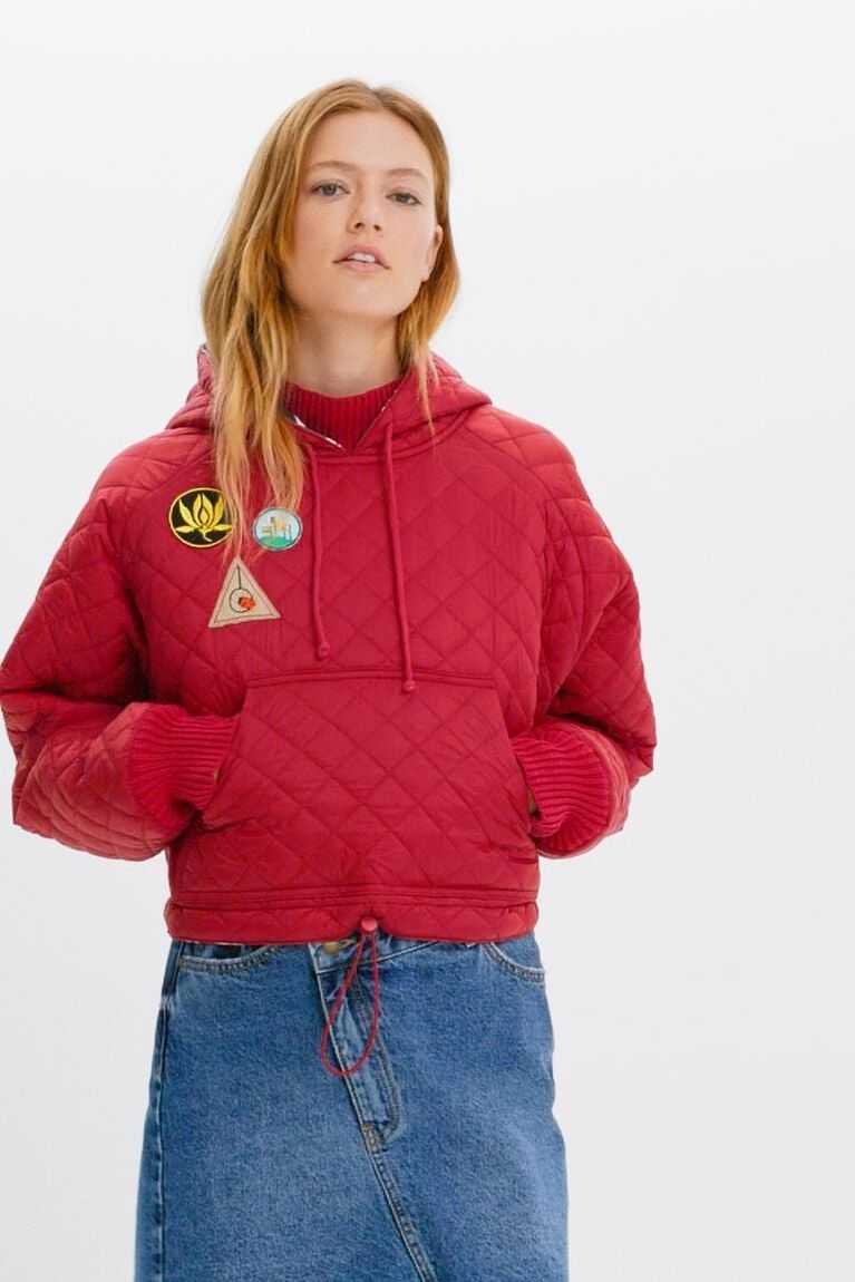 Desigual Yastıklı hoodie with patches Kazak Kadın | 460312-ZYR