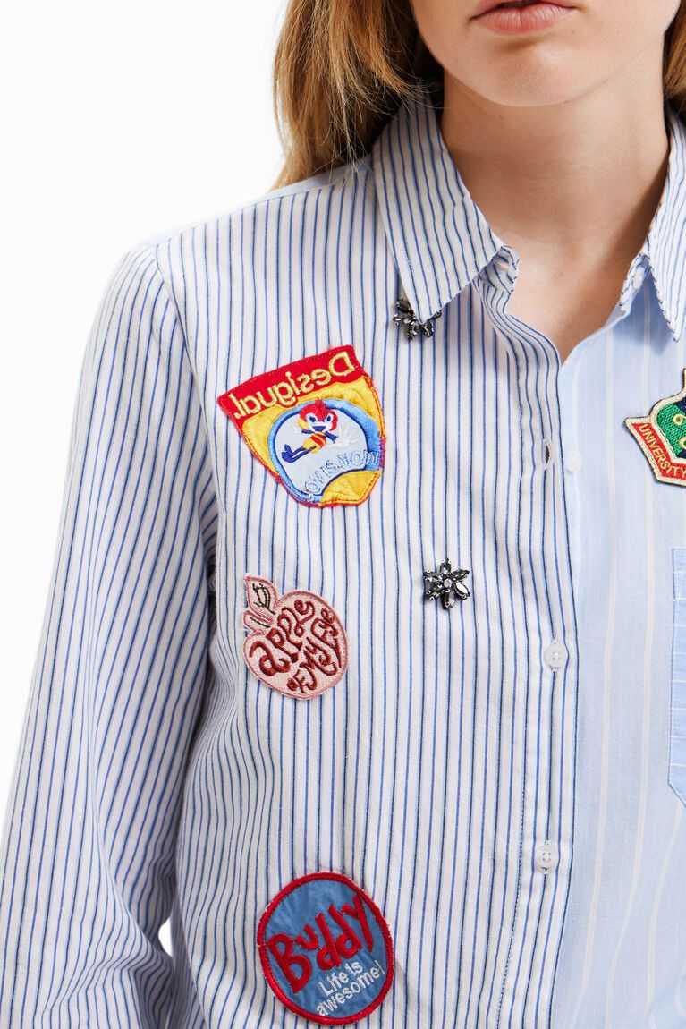 Desigual Çizgili with college patches Üstler Kadın | 396587-AYF